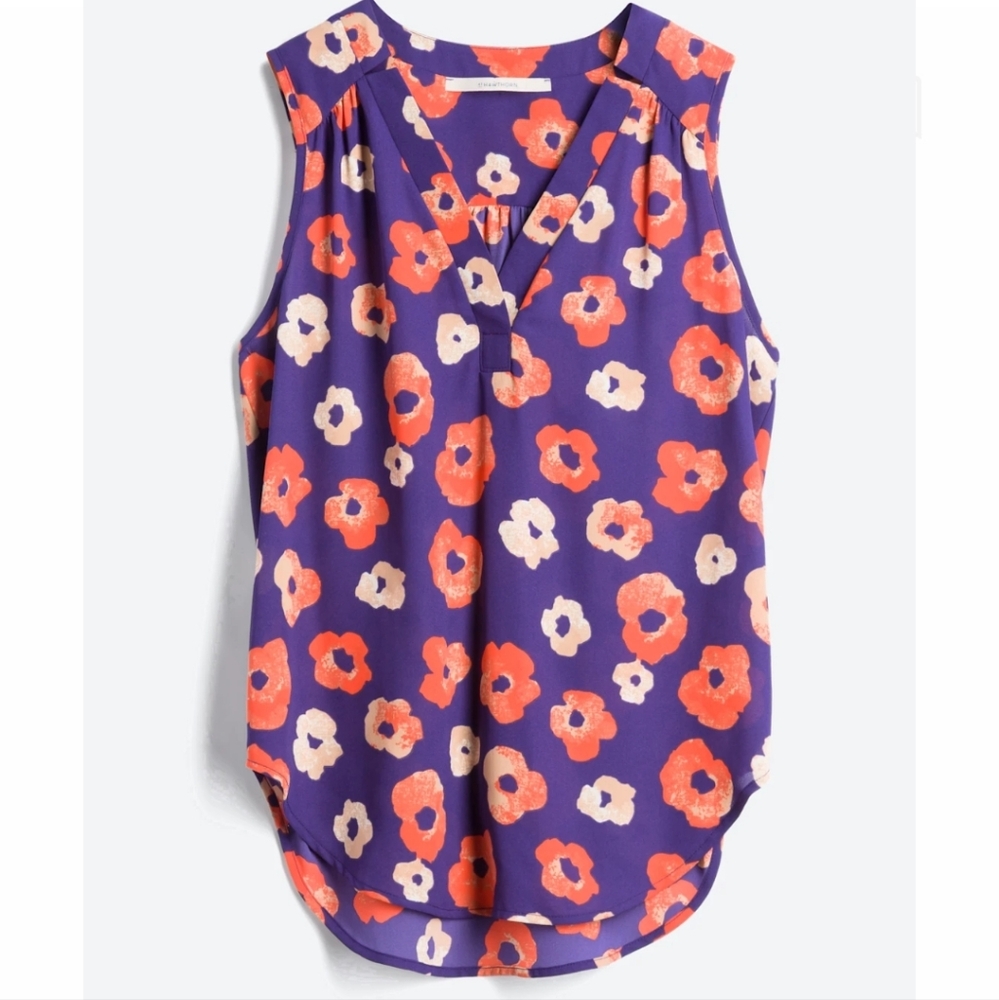 41 Hawthorn Shalley Split Neck Floral Blouse